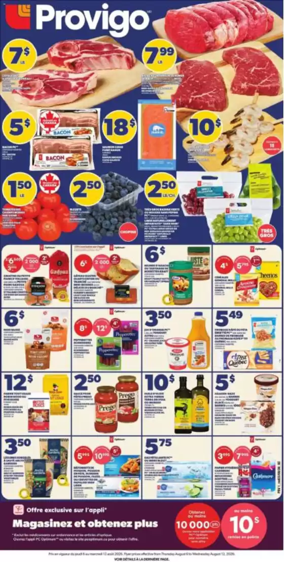Provigo catalogue | Provigo weekly flyer | 2026-08-06T00:00:00.000Z - 2026-08-12T00:00:00.000Z