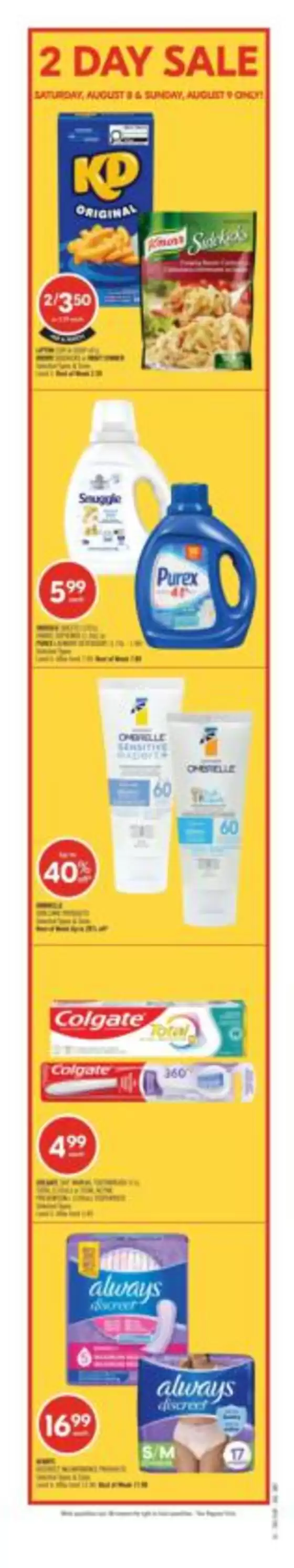 Shoppers Drug Mart catalogue | Exclusive bargains | 2026-08-08T00:00:00.000Z - 2026-08-09T00:00:00.000Z