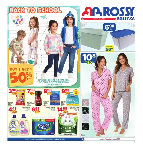Rossy catalogue in Mississauga | Current special promotions | 2026-08-06T00:00:00.000Z - 2026-08-12T00:00:00.000Z