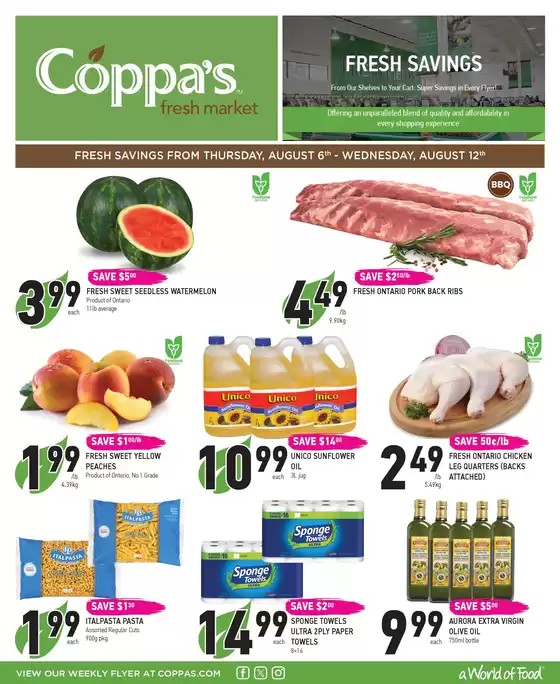 Coppa's catalogue | Weekly flyer | 2026-08-06T00:00:00.000Z - 2026-08-12T00:00:00.000Z