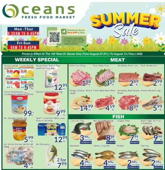 Oceans Fresh Food Market catalogue | Enjoy Special deals everyday | 2026-08-07T00:00:00.000Z - 2026-08-13T00:00:00.000Z