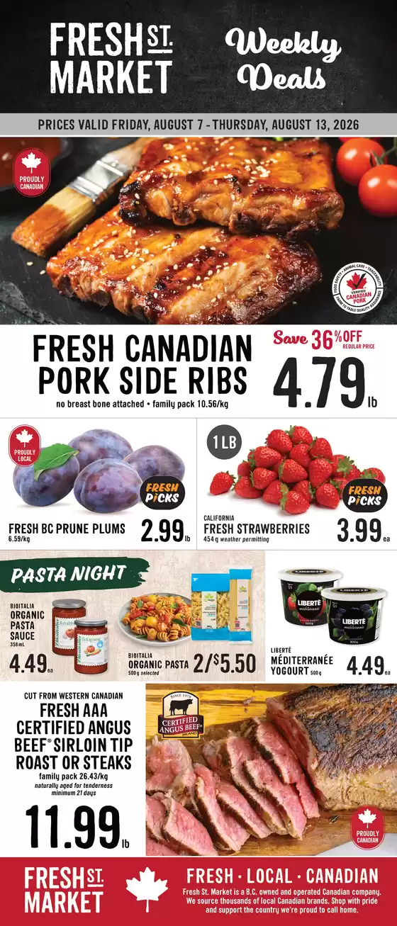 Fresh St Market catalogue in Vancouver | Weekly deals  | 2026-08-07T00:00:00.000Z - 2026-08-13T00:00:00.000Z