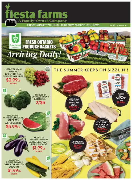 Fiesta Farms catalogue | Weekly flyer | 2026-08-07T00:00:00.000Z - 2026-08-13T00:00:00.000Z