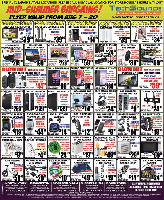 TechSource catalogue in Markham | TechSource, flyer | 2026-08-07T00:00:00.000Z - 2026-08-20T00:00:00.000Z