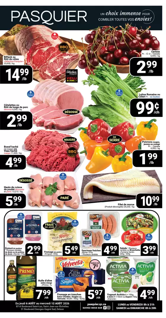 Pasquier catalogue | Choix immense COMBLER TOUTES VOS envies! | 2026-08-10T00:00:00.000Z - 2026-08-12T00:00:00.000Z