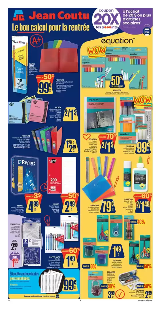 Jean Coutu catalogue | Special Insert | 2026-08-13T00:00:00.000Z - 2026-08-19T00:00:00.000Z