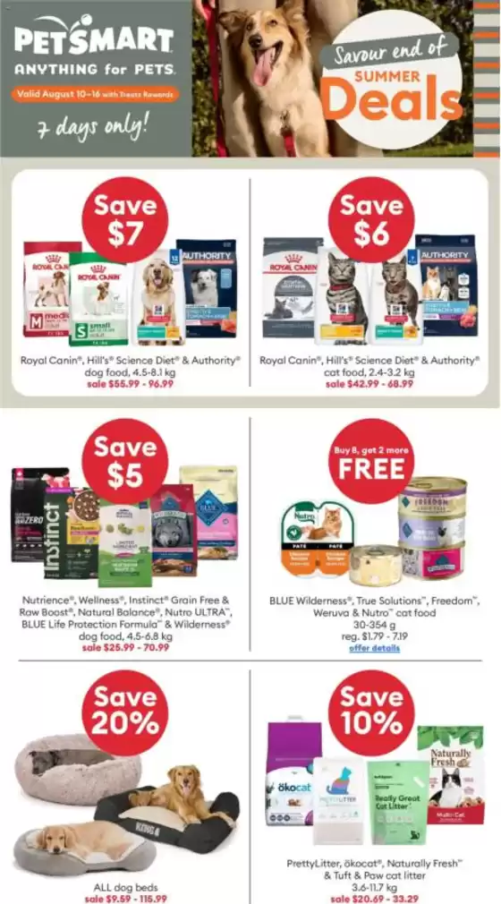 Petsmart catalogue | Petsmart weekly flyer | 2026-08-10T00:00:00.000Z - 2026-08-16T00:00:00.000Z