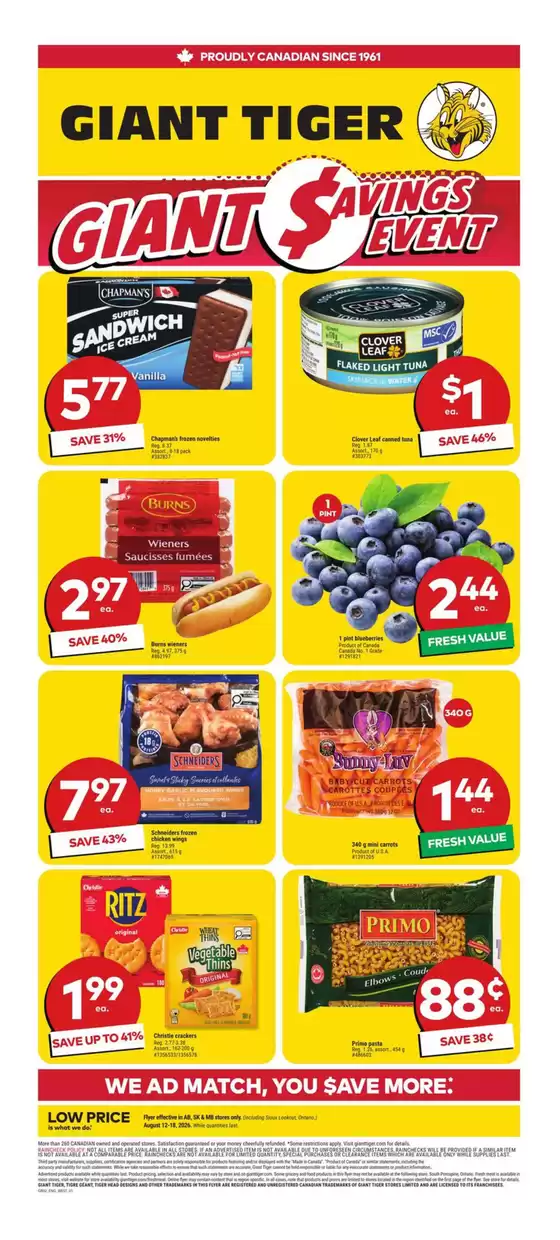 Giant Tiger catalogue | Special offers for you | 2026-08-12T00:00:00.000Z - 2026-08-18T00:00:00.000Z