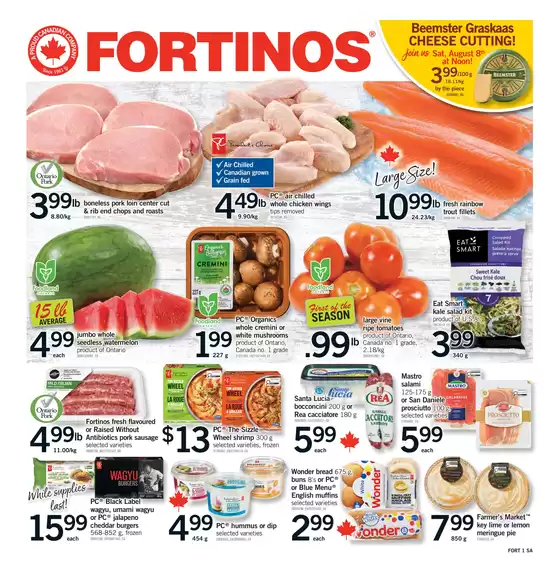 Fortinos catalogue in Christina Lake | Weekly flyer | 2026-08-11T00:00:00.000Z - 2026-08-12T00:00:00.000Z