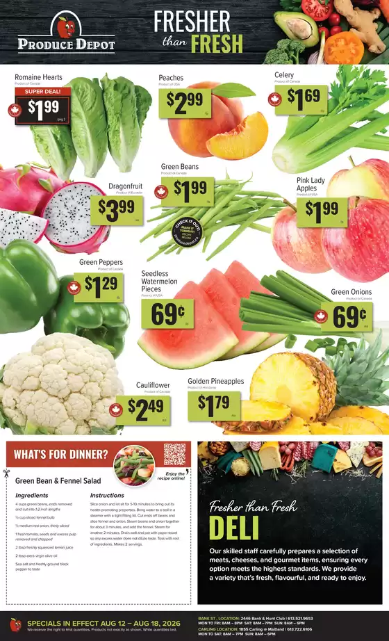 Produce Depot catalogue | Weekly flyer | 2026-08-12T00:00:00.000Z - 2026-08-18T00:00:00.000Z