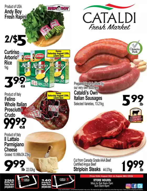Cataldi catalogue | Weekly flyer | 2026-08-12T00:00:00.000Z - 2026-08-18T00:00:00.000Z