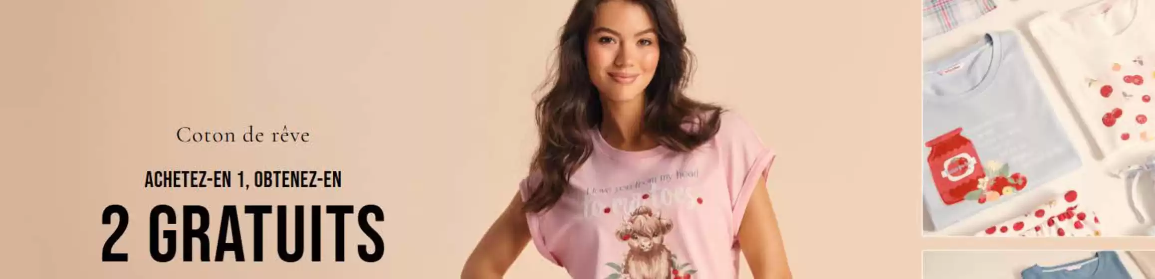 La Vie en Rose catalogue | Coton de réve achetez-en 1, obtenez-en 2 gratuits | 2026-08-12T00:00:00.000Z - 2026-08-31T00:00:00.000Z