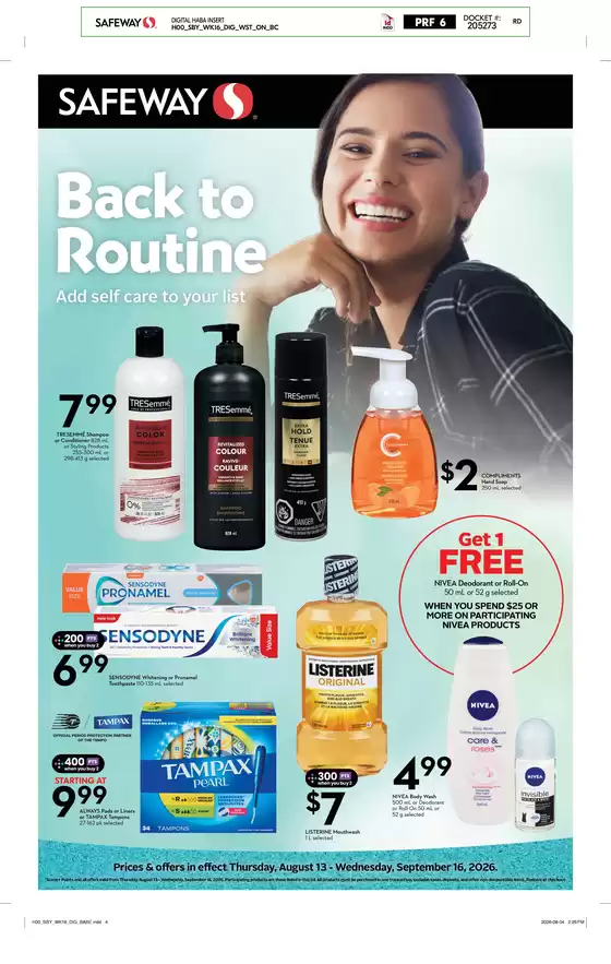 Safeway catalogue | Health & Beauty - Safeway Canada | 2026-08-13T00:00:00.000Z - 2026-09-16T00:00:00.000Z