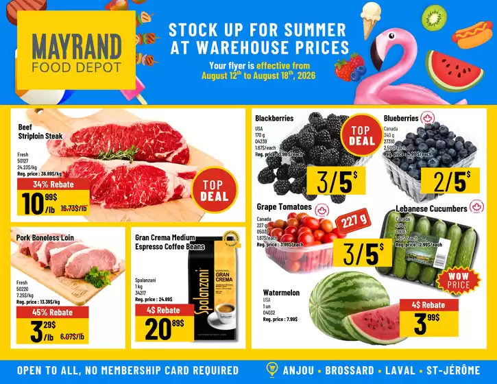 Mayrand catalogue | Mayrand flyer | 2026-08-12T00:00:00.000Z - 2026-08-18T00:00:00.000Z