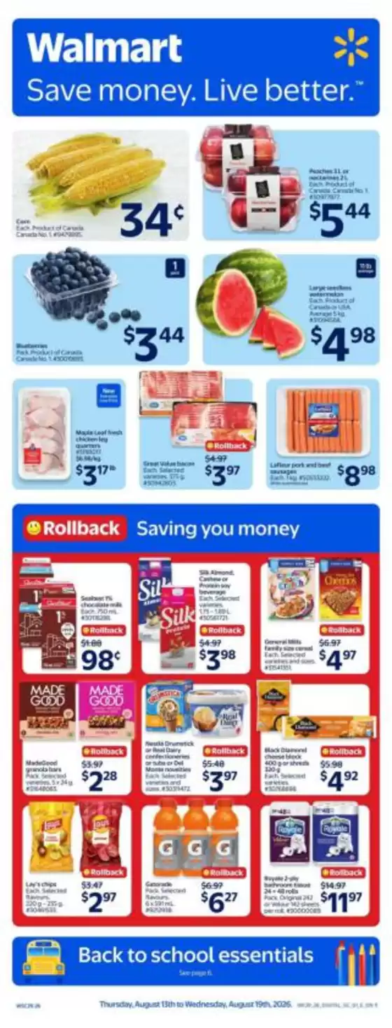 Walmart catalogue | Walmart flyer | 2026-08-13T00:00:00.000Z - 2026-08-19T00:00:00.000Z