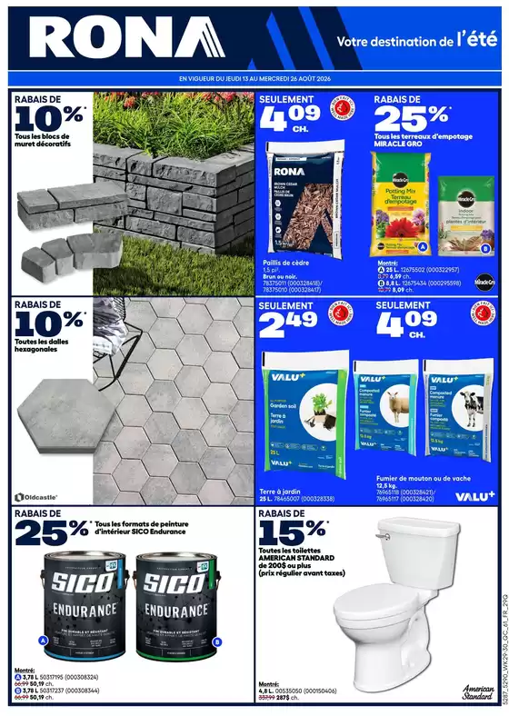 RONA catalogue | Exclusive deals for our customers | 2026-08-13T00:00:00.000Z - 2026-08-26T00:00:00.000Z