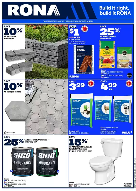RONA catalogue | Save now with our deals | 2026-08-13T00:00:00.000Z - 2026-08-26T00:00:00.000Z