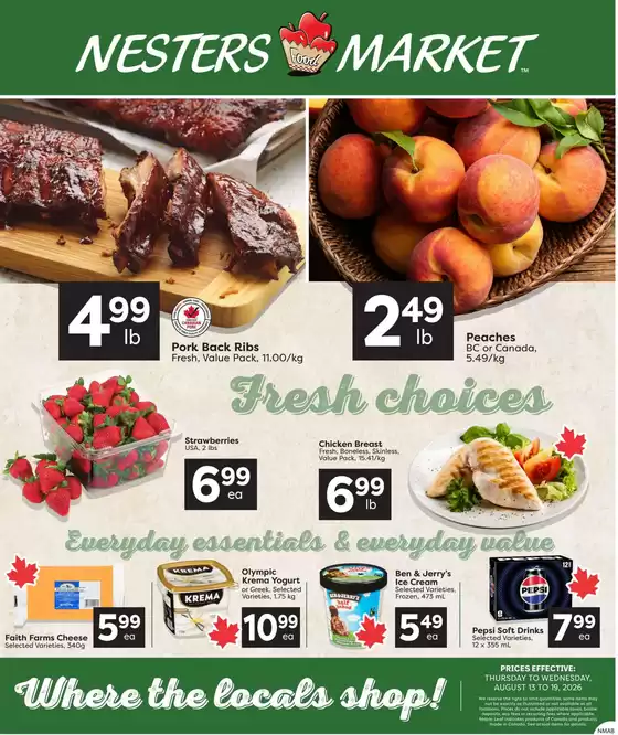 Nesters Market catalogue | Weekly flyer | 2026-08-13T00:00:00.000Z - 2026-08-19T00:00:00.000Z