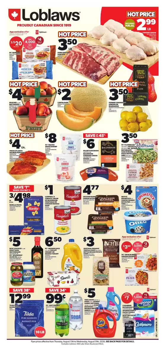 Loblaws catalogue | Hot price | 2026-08-13T00:00:00.000Z - 2026-08-19T00:00:00.000Z