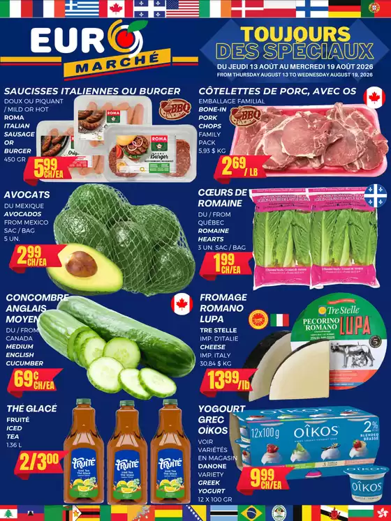 Euromarché catalogue | Toujours des speciaux | 2026-08-13T00:00:00.000Z - 2026-08-19T00:00:00.000Z