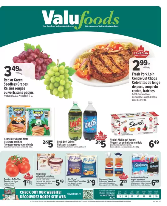 ValuFoods catalogue in Hamilton | Weekly flyer  | 2026-08-13T00:00:00.000Z - 2026-08-19T00:00:00.000Z
