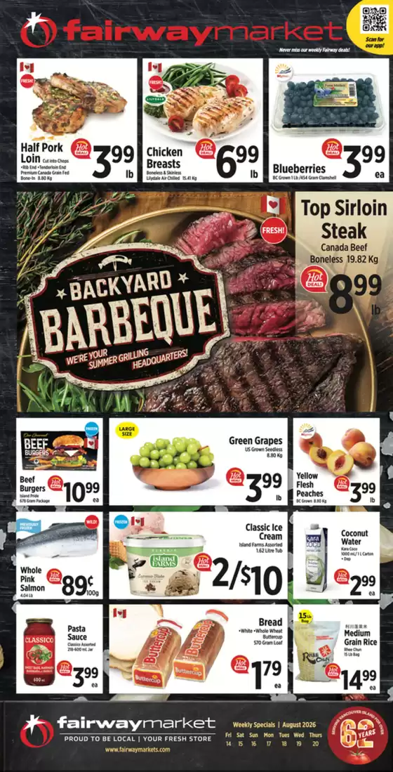 Fairway Market catalogue | Weekly Flyer | Aug 14th - Aug 20th | 2026-08-14T00:00:00.000Z - 2026-08-20T00:00:00.000Z
