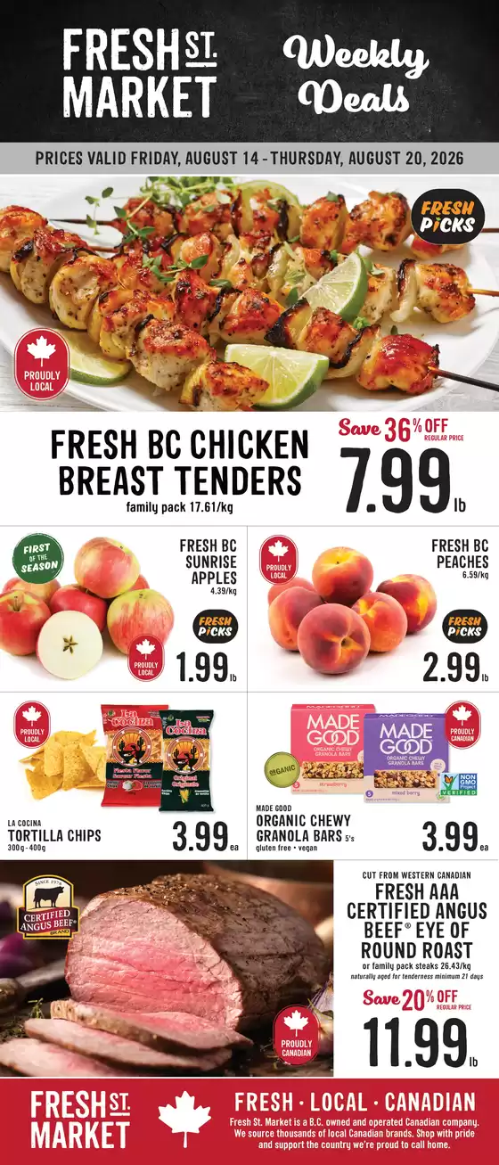 Fresh St Market catalogue | Weekly Deals | 2026-08-14T00:00:00.000Z - 2026-08-20T00:00:00.000Z