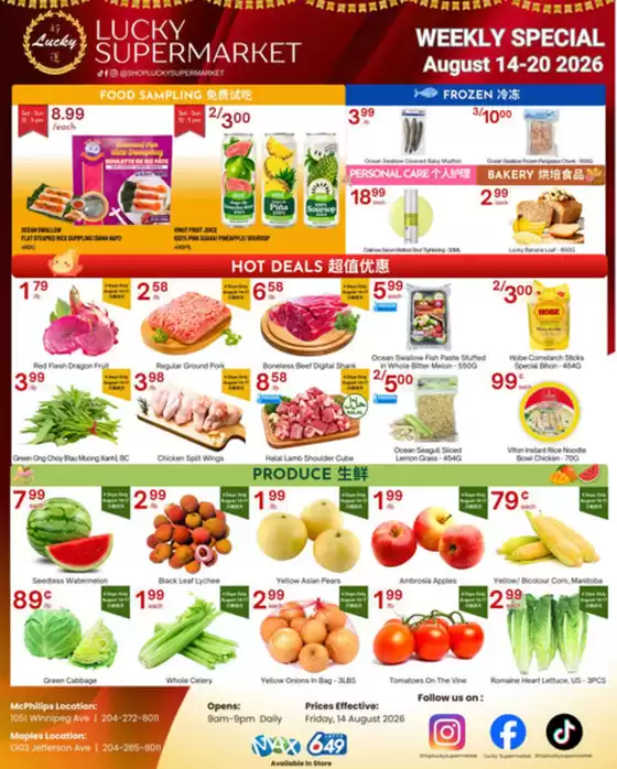 Lucky Supermarket catalogue | Winnipeg Specials | 2026-08-14T00:00:00.000Z - 2026-08-20T00:00:00.000Z