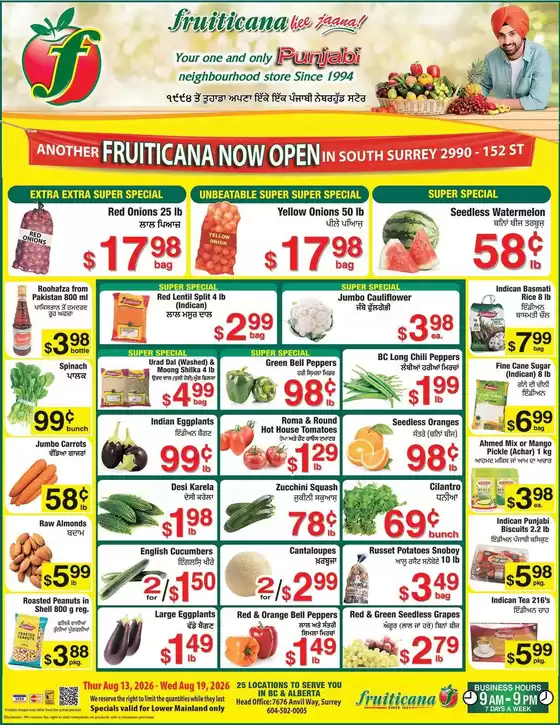 Fruiticana catalogue | Fruiticana flyer | 2026-08-13T00:00:00.000Z - 2026-08-19T00:00:00.000Z