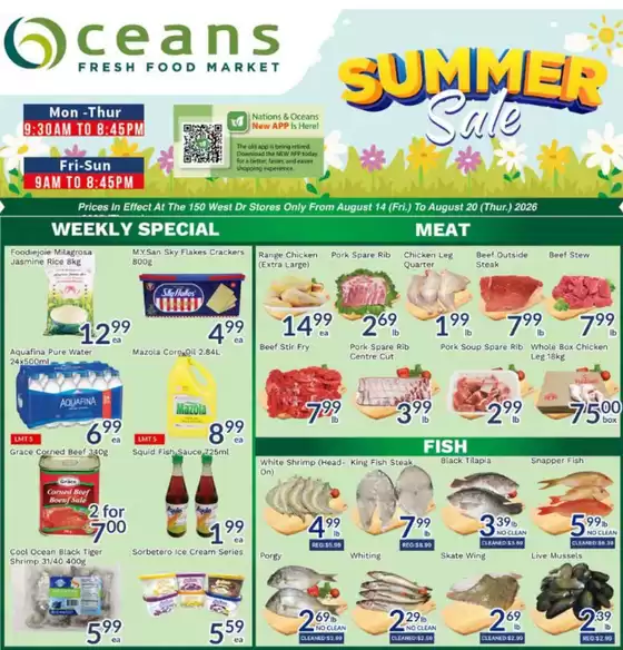 Oceans Fresh Food Market catalogue | Enjoy Special deals everyday | 2026-08-14T00:00:00.000Z - 2026-08-20T00:00:00.000Z
