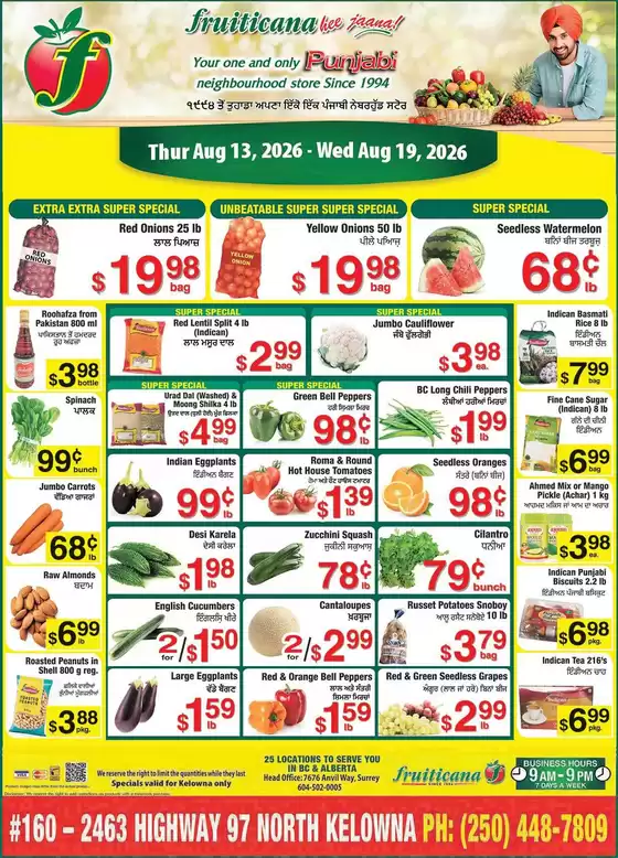 Fruiticana catalogue | Top offers for smart savers | 2026-08-13T00:00:00.000Z - 2026-08-19T00:00:00.000Z