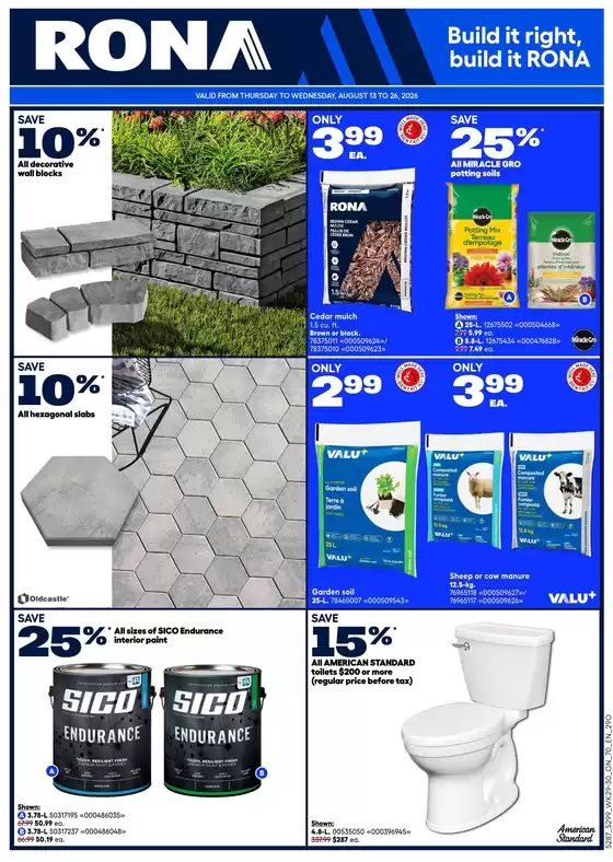 RONA catalogue | Save now with our deals | 2026-08-13T00:00:00.000Z - 2026-08-26T00:00:00.000Z