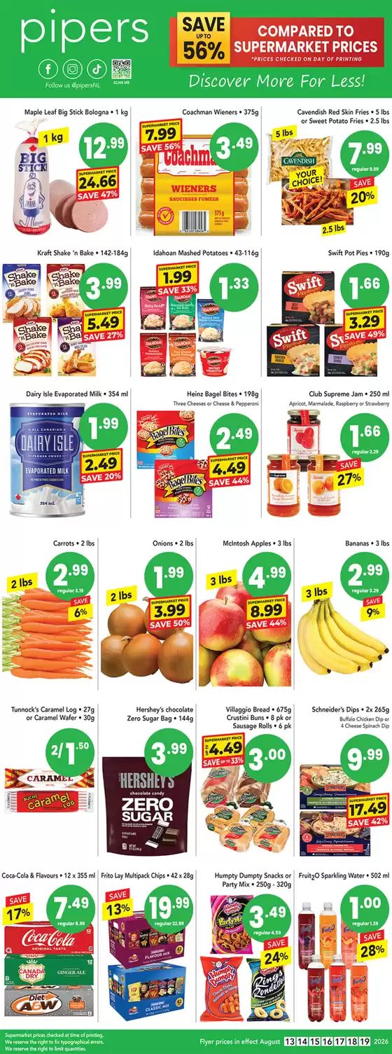 Pipers catalogue in Digby | Weekly flyer | 2026-08-17T00:00:00.000Z - 2026-08-31T00:00:00.000Z