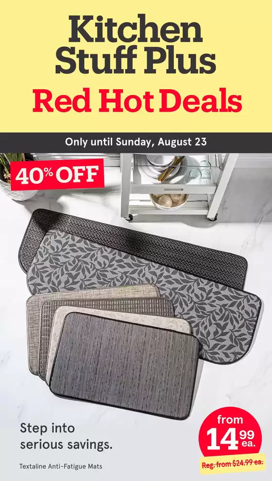 Kitchen Stuff Plus catalogue | Kitchen Stuff Plus weeky flyer | 2026-08-17T00:00:00.000Z - 2026-08-23T00:00:00.000Z