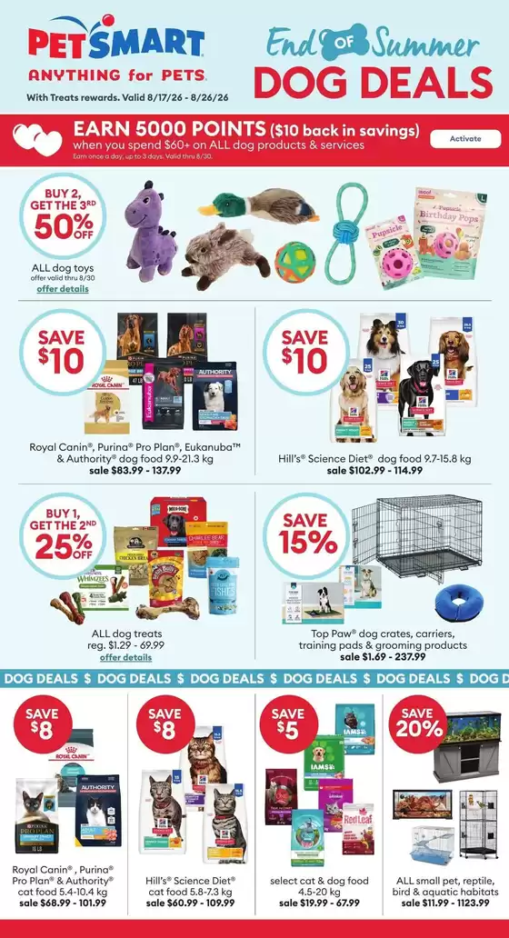 Petsmart catalogue | Petsmart Weekly ad | 2026-08-17T00:00:00.000Z - 2026-08-26T00:00:00.000Z