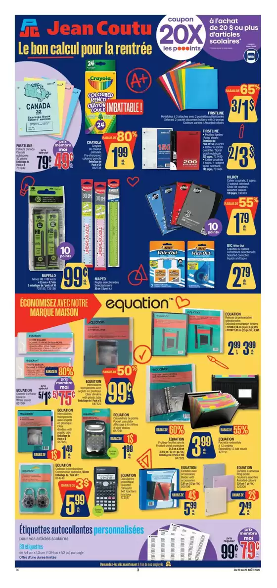 Jean Coutu catalogue in Val-d'Or | Top deals and discounts | 2026-08-20T00:00:00.000Z - 2026-08-26T00:00:00.000Z