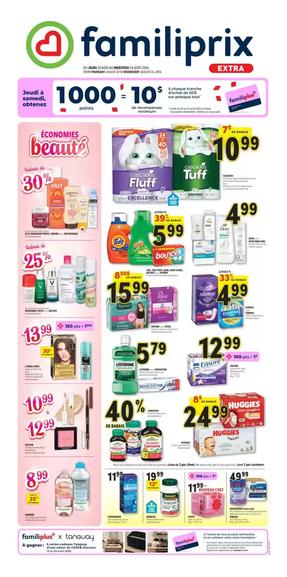 Familiprix catalogue | Exclusive deals for our customers | 2026-08-20T00:00:00.000Z - 2026-08-26T00:00:00.000Z