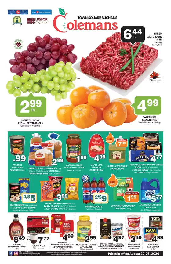 Coleman's catalogue | Wide range of offers | 2026-08-20T00:00:00.000Z - 2026-08-26T00:00:00.000Z