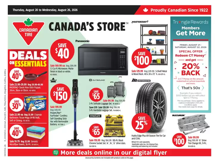 Canadian Tire catalogue | Special offers for you | 2026-08-20T00:00:00.000Z - 2026-08-26T00:00:00.000Z