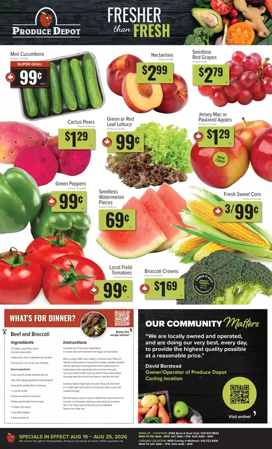 Produce Depot catalogue | Weekly flyer | 2026-08-19T00:00:00.000Z - 2026-08-25T00:00:00.000Z