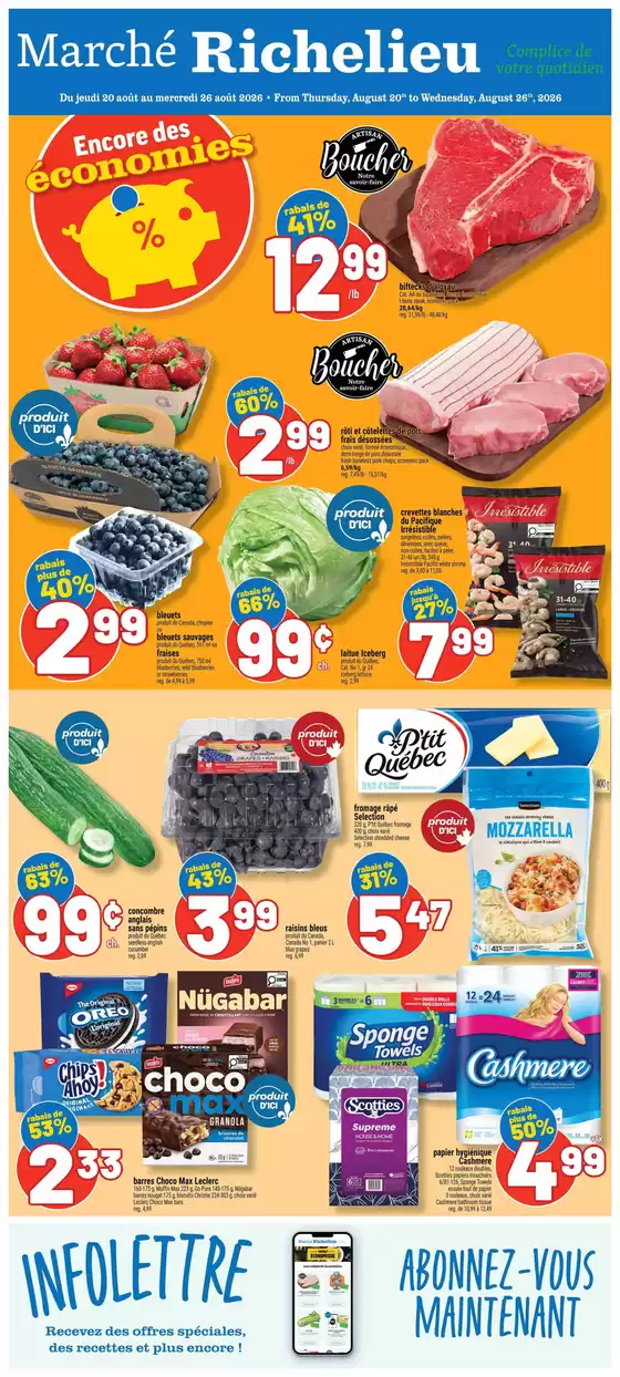 Marché Richelieu catalogue | Encore des économies | 2026-08-20T00:00:00.000Z - 2026-08-26T00:00:00.000Z