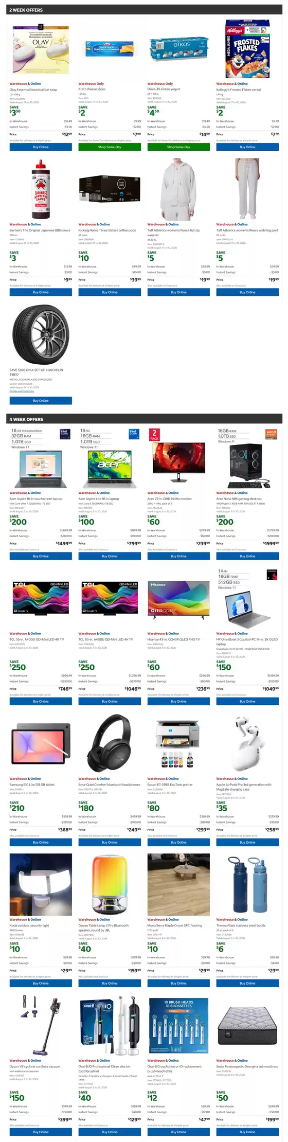 Costco catalogue | Costco Warehouse Offers | 2026-08-19T00:00:00.000Z - 2026-08-30T00:00:00.000Z