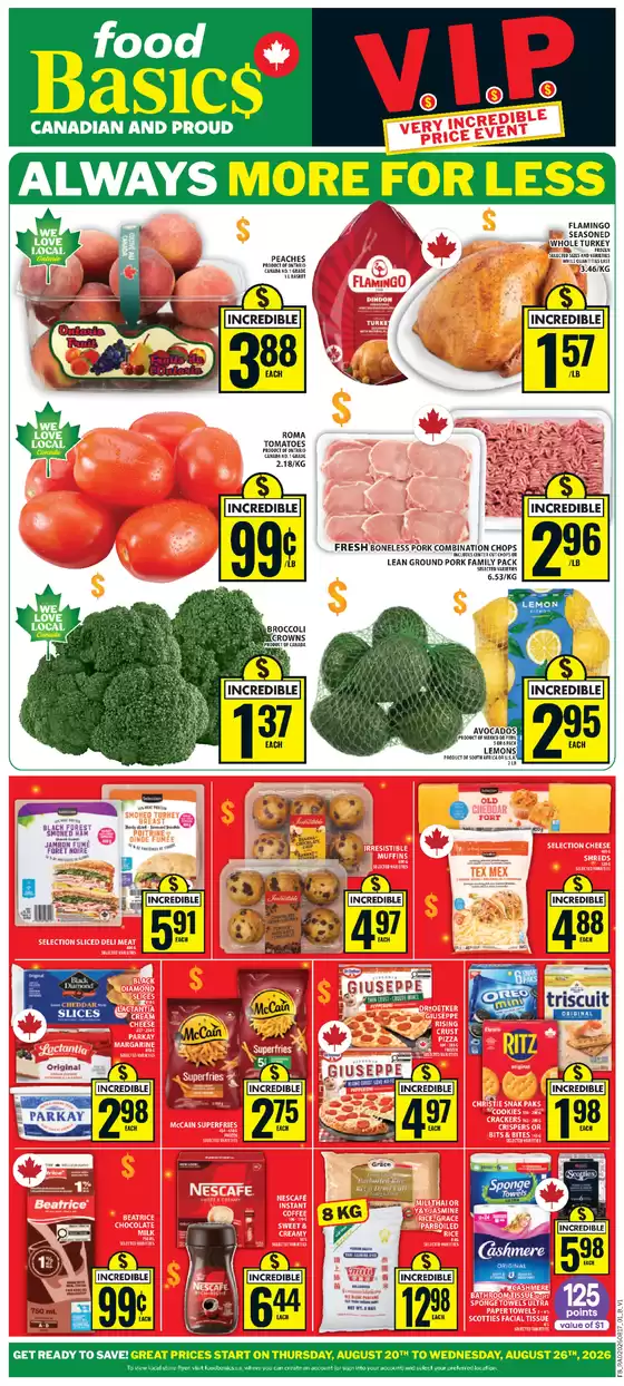 Food Basics catalogue | Our best bargains | 2026-08-20T00:00:00.000Z - 2026-08-26T00:00:00.000Z