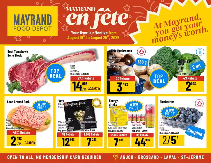 Mayrand catalogue | Mayrand flyer | 2026-08-19T00:00:00.000Z - 2026-08-25T00:00:00.000Z