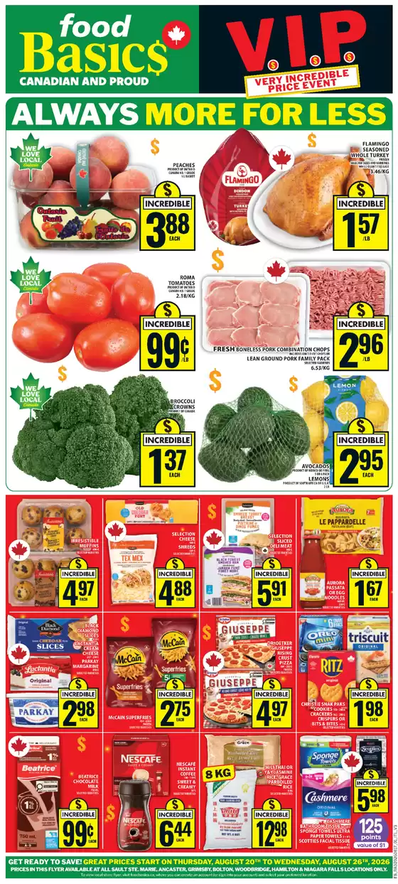 Food Basics catalogue | Great offer for all customers | 2026-08-20T00:00:00.000Z - 2026-08-26T00:00:00.000Z