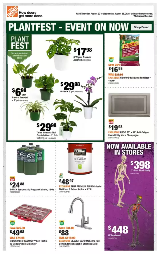 Home Depot catalogue | Great offer for bargain hunters | 2026-08-20T00:00:00.000Z - 2026-08-26T00:00:00.000Z