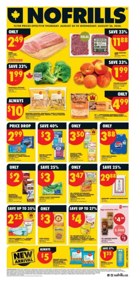 No Frills catalogue in Lunenburg | Our best offers for you | 2026-08-20T00:00:00.000Z - 2026-08-26T00:00:00.000Z