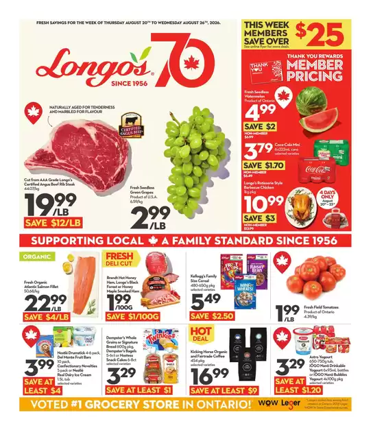 Longo's catalogue | Offers for bargain hunters | 2026-08-20T00:00:00.000Z - 2026-08-26T00:00:00.000Z