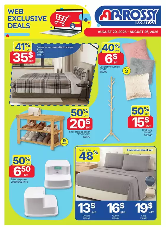 Rossy catalogue | Exclusive bargains | 2026-08-20T00:00:00.000Z - 2026-08-26T00:00:00.000Z