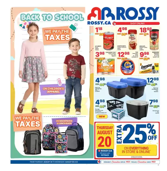 Rossy catalogue | Discounts and promotions | 2026-08-20T00:00:00.000Z - 2026-08-26T00:00:00.000Z